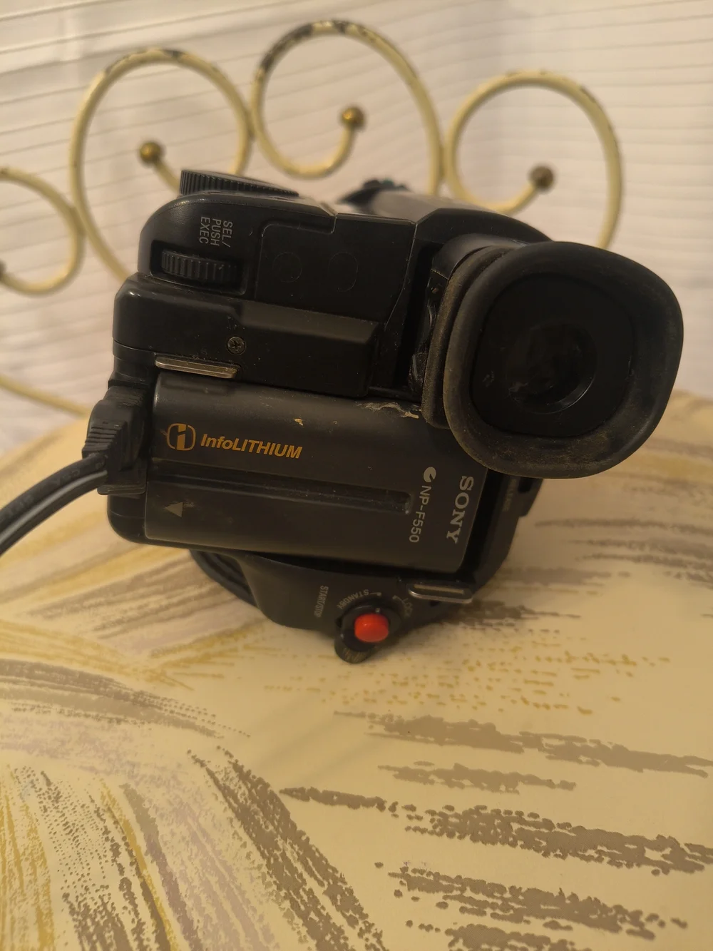 Sony Handycam Black Camcorder with InfoLithium Battery For Parts Only
